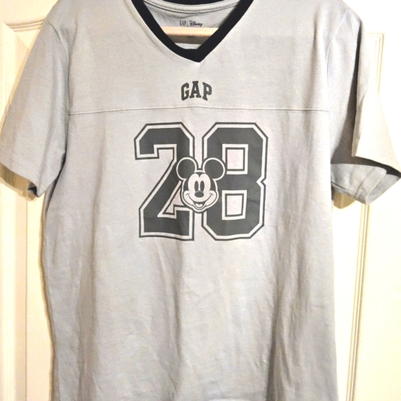 GAP Gray T-Shirt with Mickey Mouse 28 Design - Picture 1 of 2